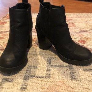 Black ankle boots